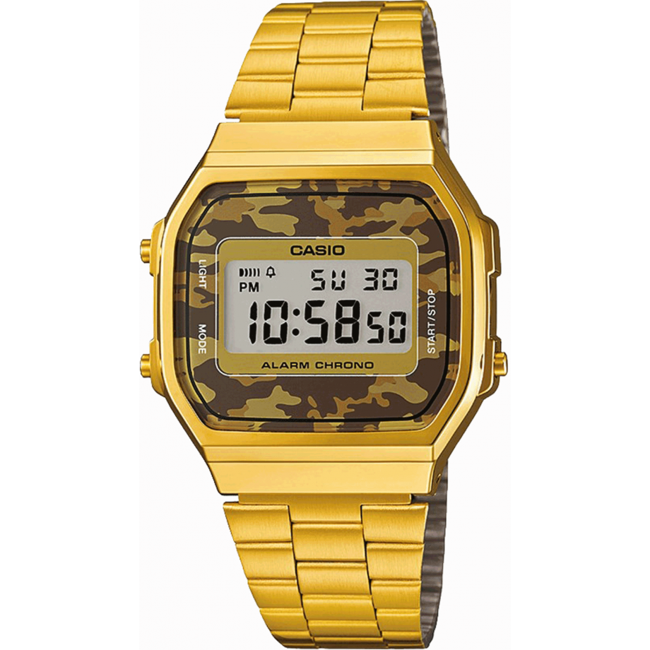 gold plated casio watch